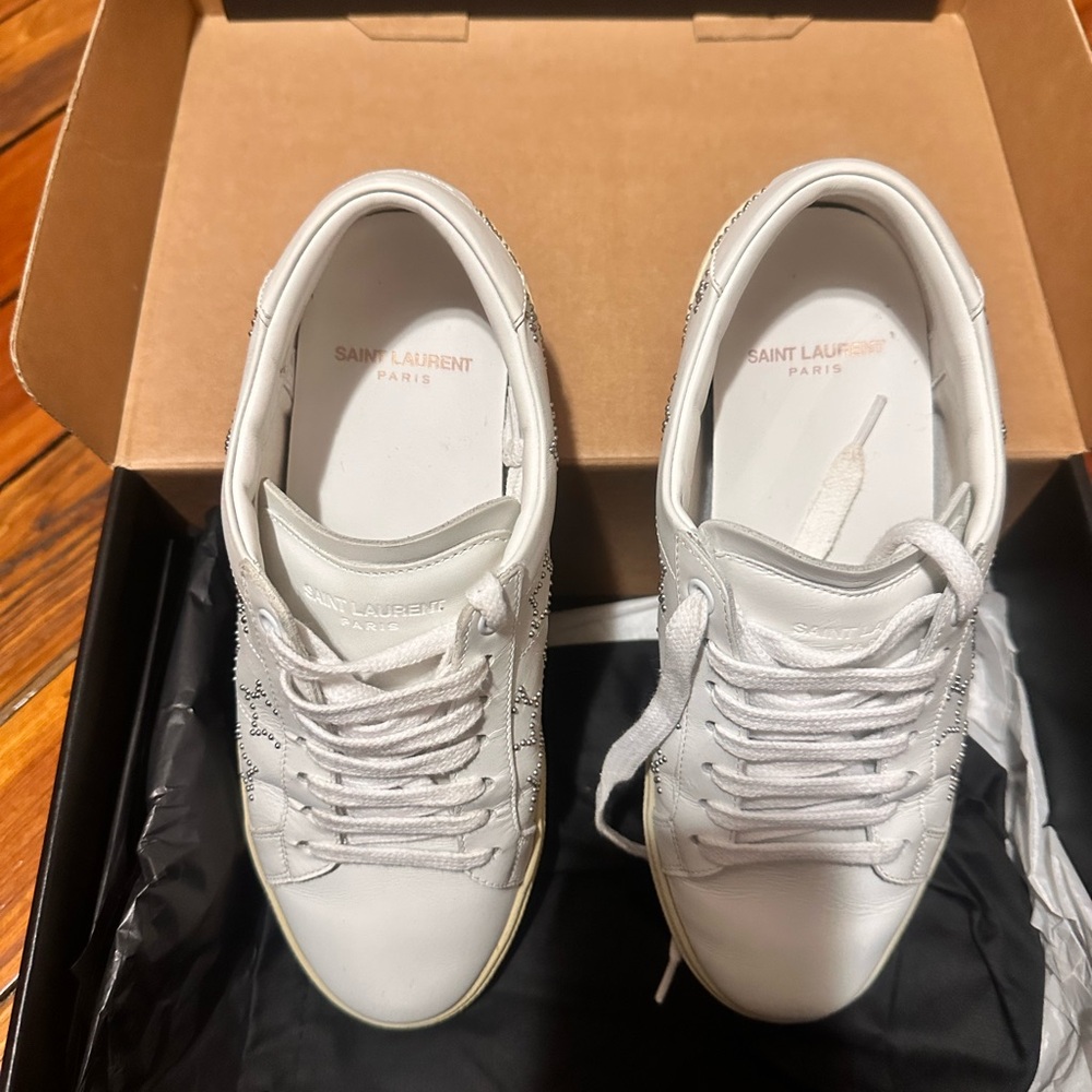 White womans Saint Laurent sneakers size 7